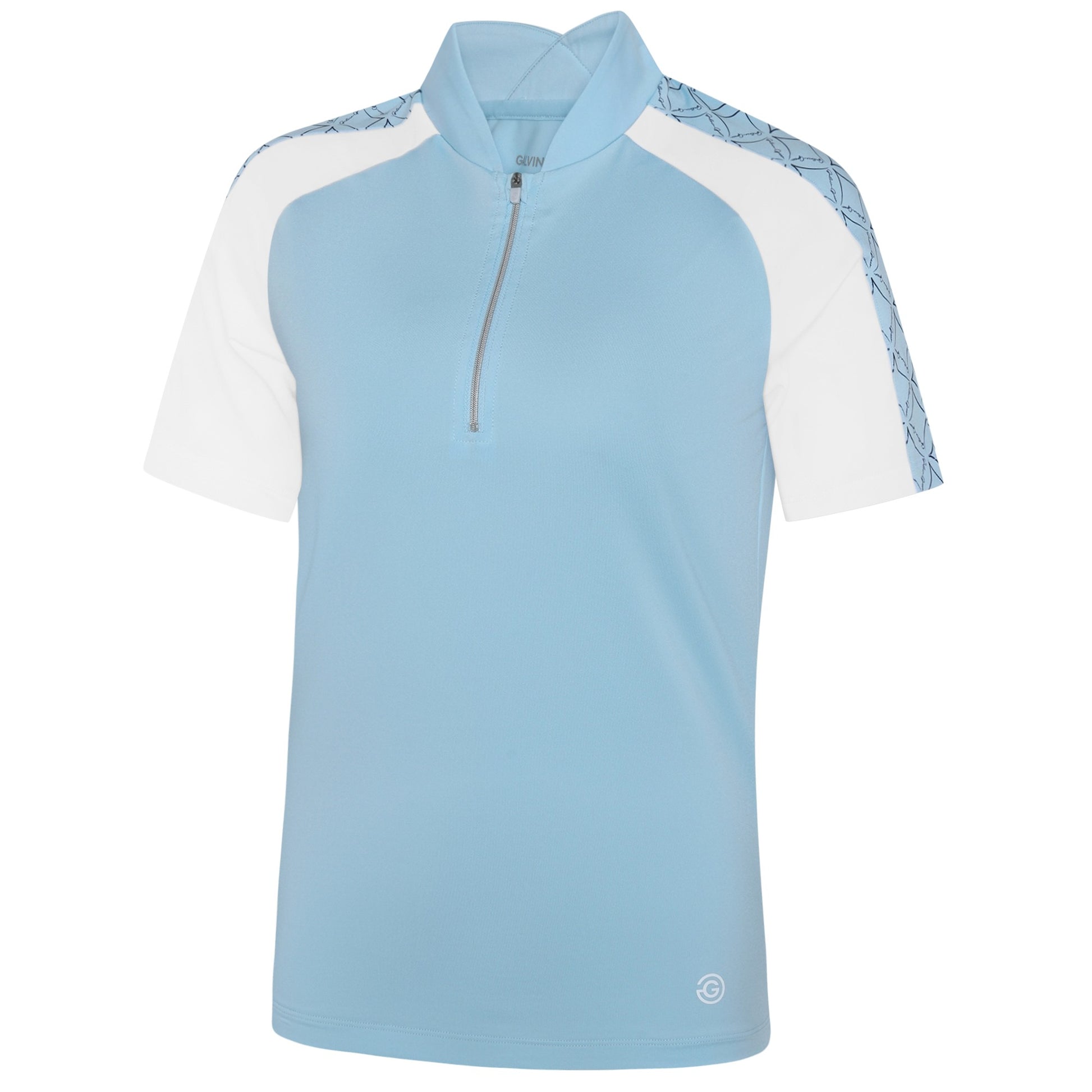 Galvin Green Women's Refined Zip-Neck Polo with Contemporary Contrast Design