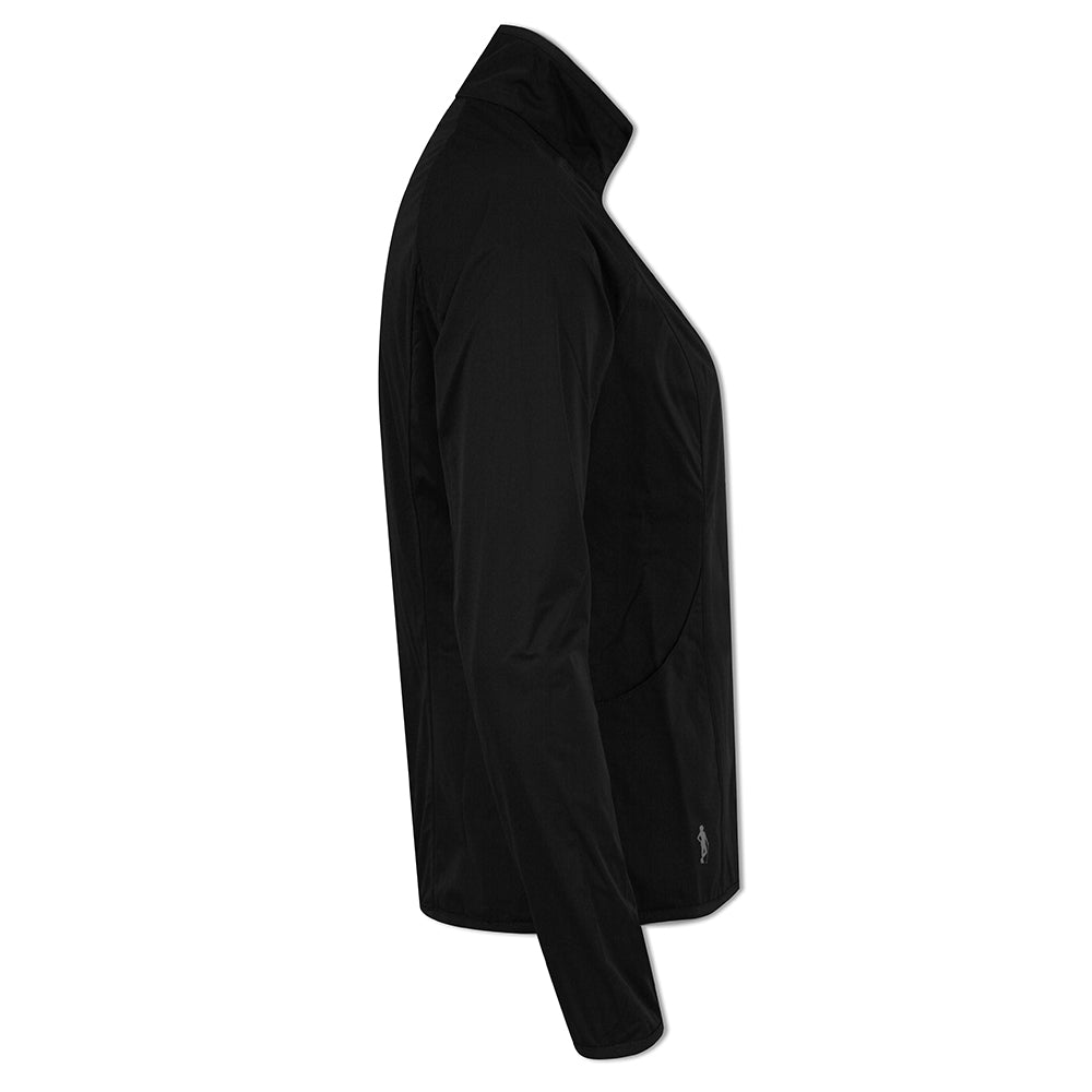 Glenmuir Ladies Lightweight Showerproof Performance Golf Jacket in Black