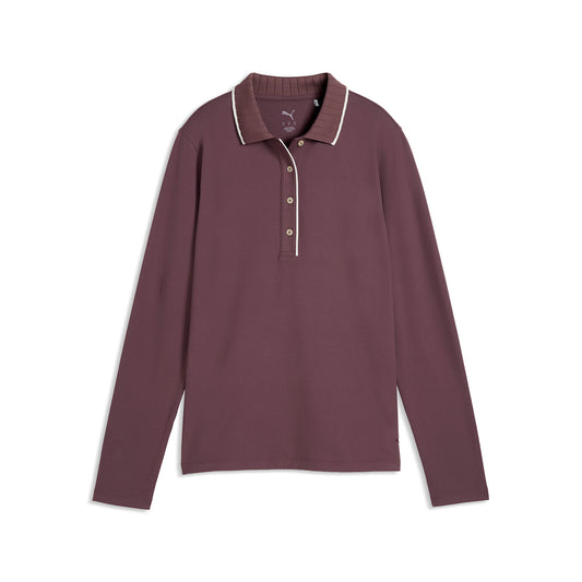 Puma Golf Ladies Long Sleeve Polo with A Luxurious Soft Touch for Elevated Comfort