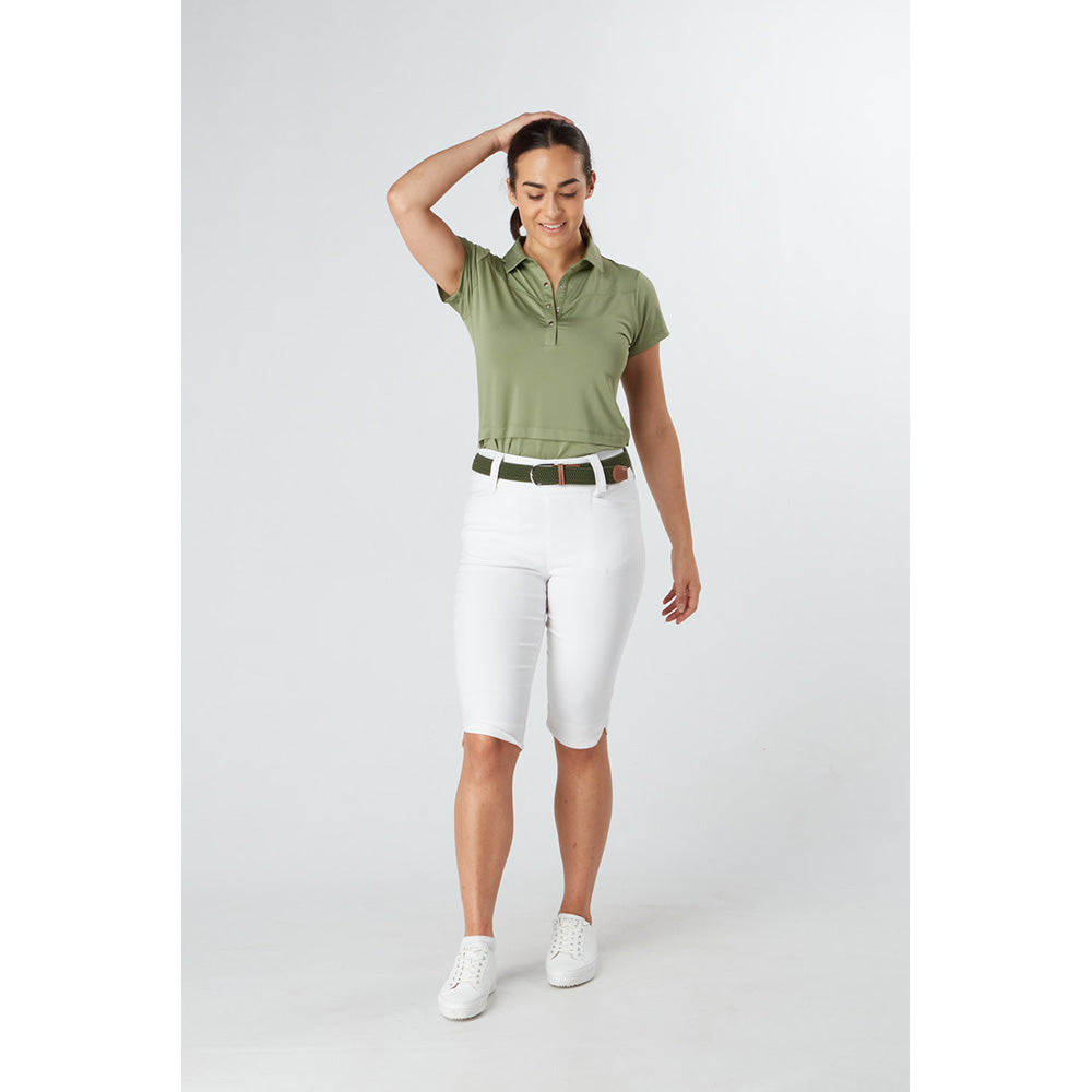 Swing Out Sister Ladies Pull-On City Shorts in White