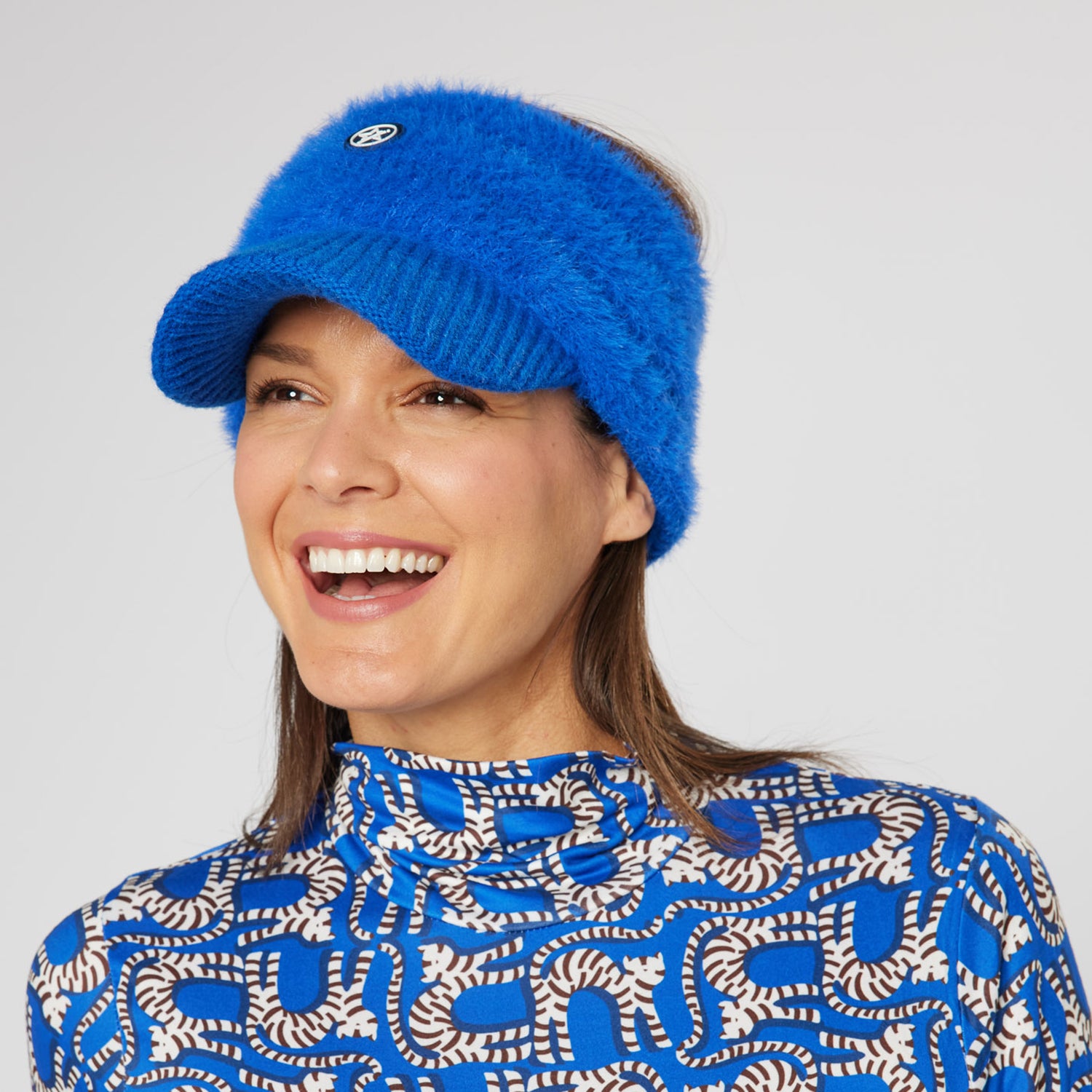 Swing Out Sister Ladies Faux Fur Visor
