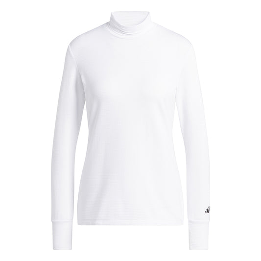 adidas Ladies COLD.RDY Long Sleeve Top with Mock Neck in White