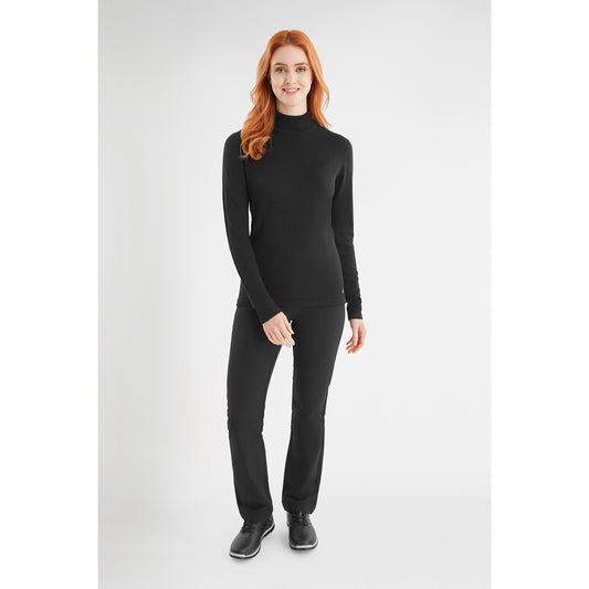 Green Lamb Ladies Cashmere Mix Roll Neck in Black