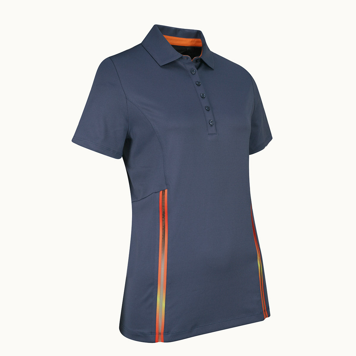 Callaway Ladies Short Sleeve Colorblock Golf Polo in Blue Indigo