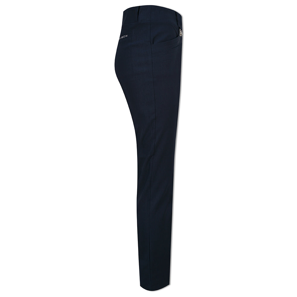 Rohnisch Ladies Slim-Fit Pull-On Navy Trousers