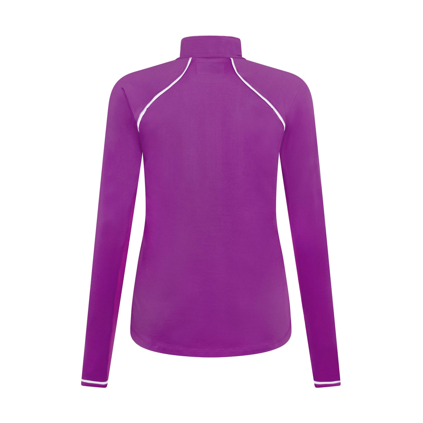 Original Penguin Ladies Long Sleeve Mesh Panel Zip Golf Top