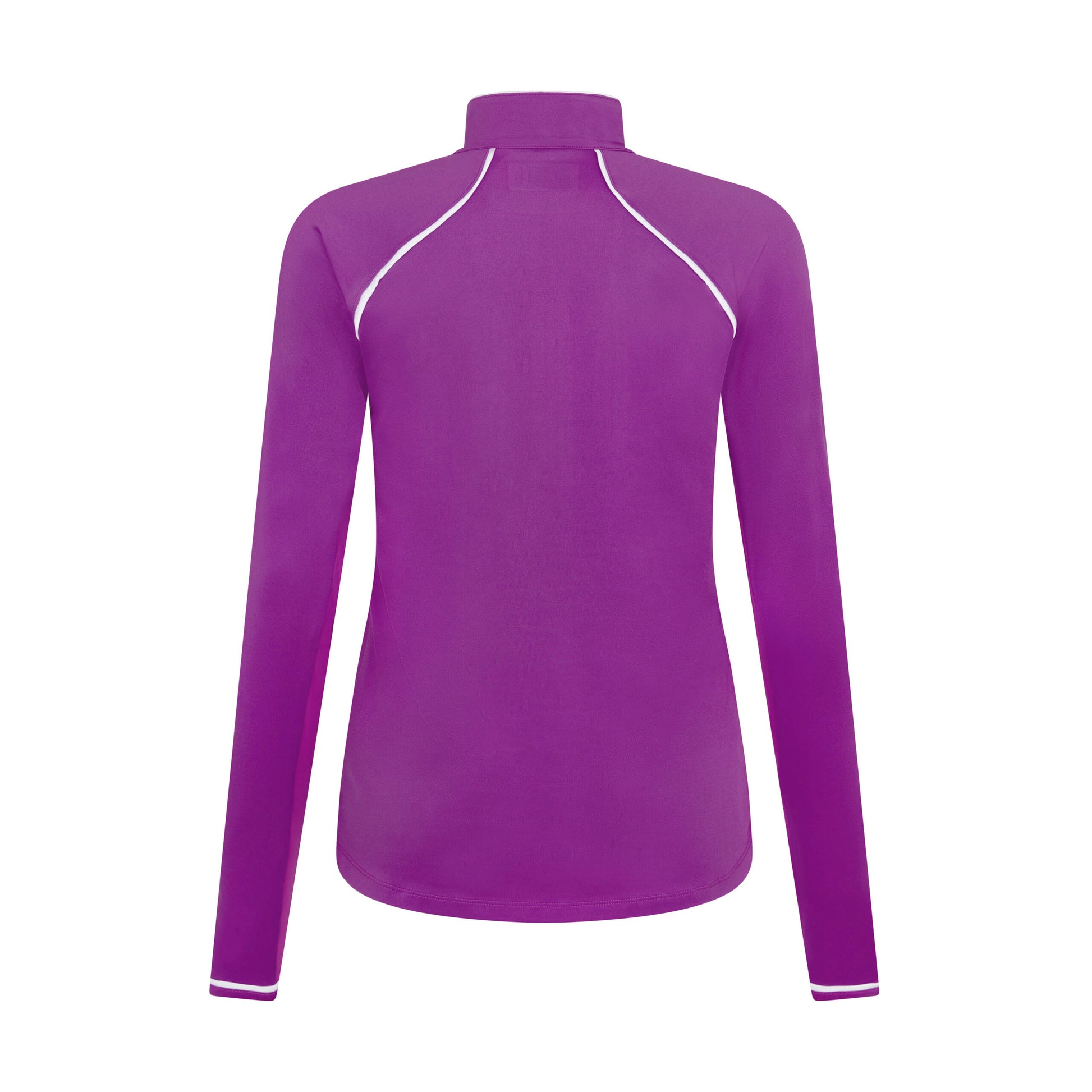 Original Penguin Ladies Long Sleeve Mesh Panel Zip Golf Top