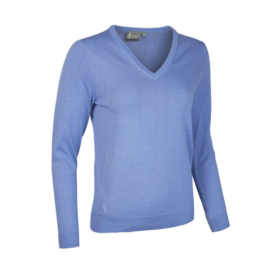 Glenmuir Ladies 100% Cotton V-Neck Sweater
