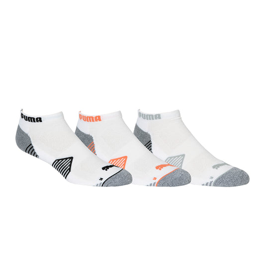 Puma Ladies Essential Low Cut 3 Pair Sock in White & Mixed Colours