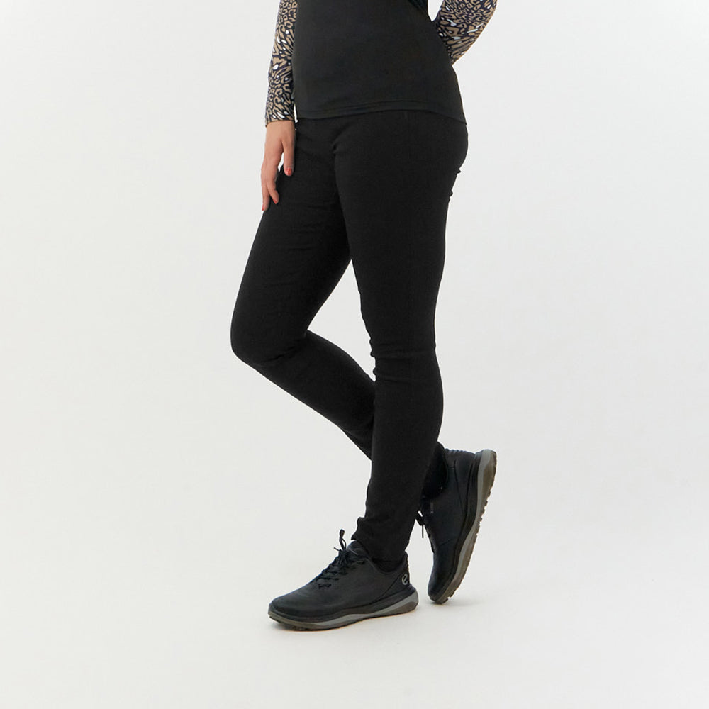 Pure Ladies Lined Thermal Golf Trouser in Black