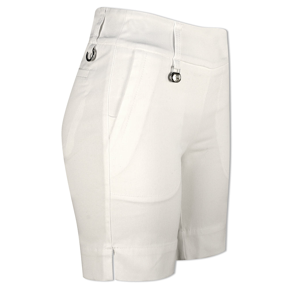 Daily Sports Ladies Shorter-Length Pull-On White Golf Shorts 