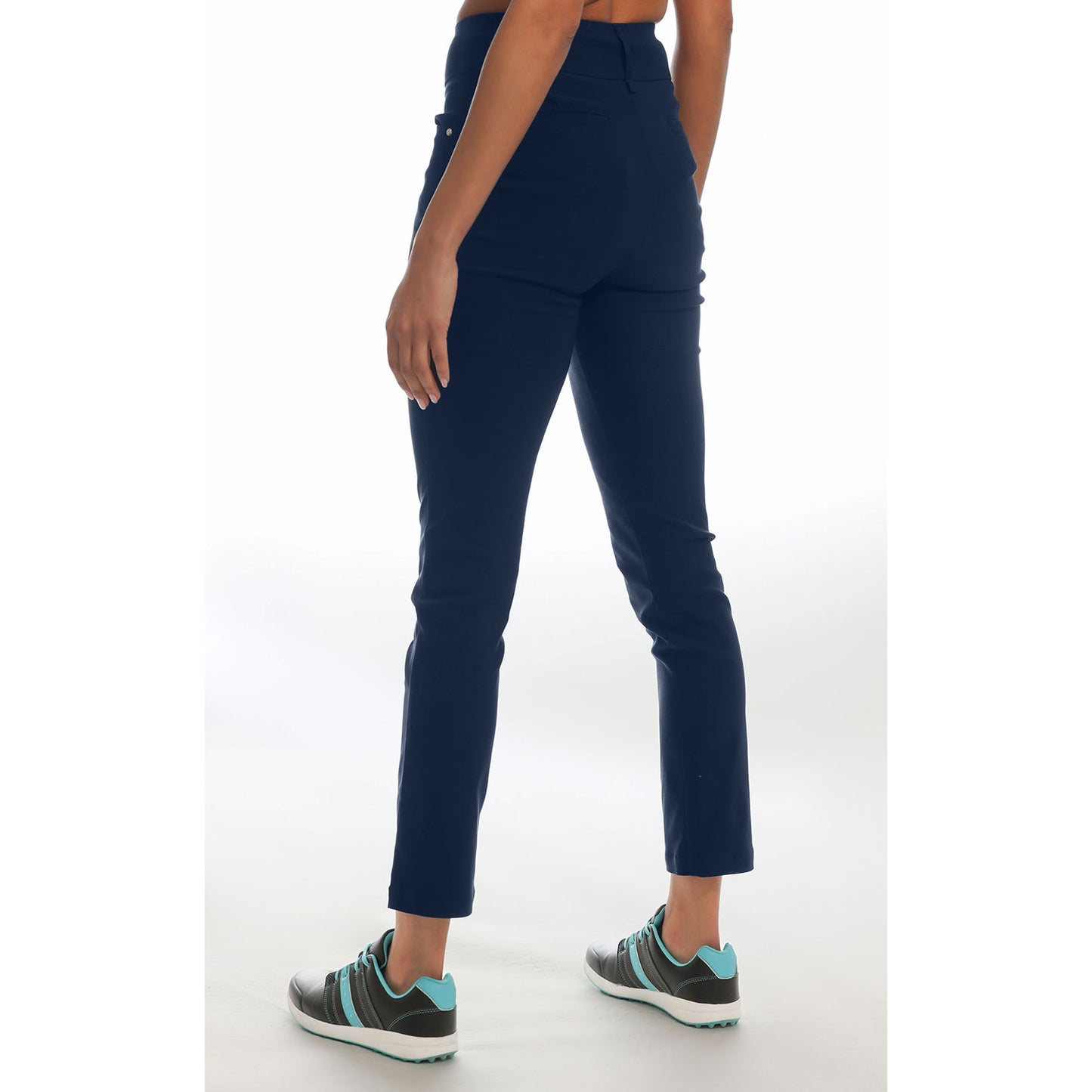 Island Green Ladies Pull-on Trouser in Dark Navy