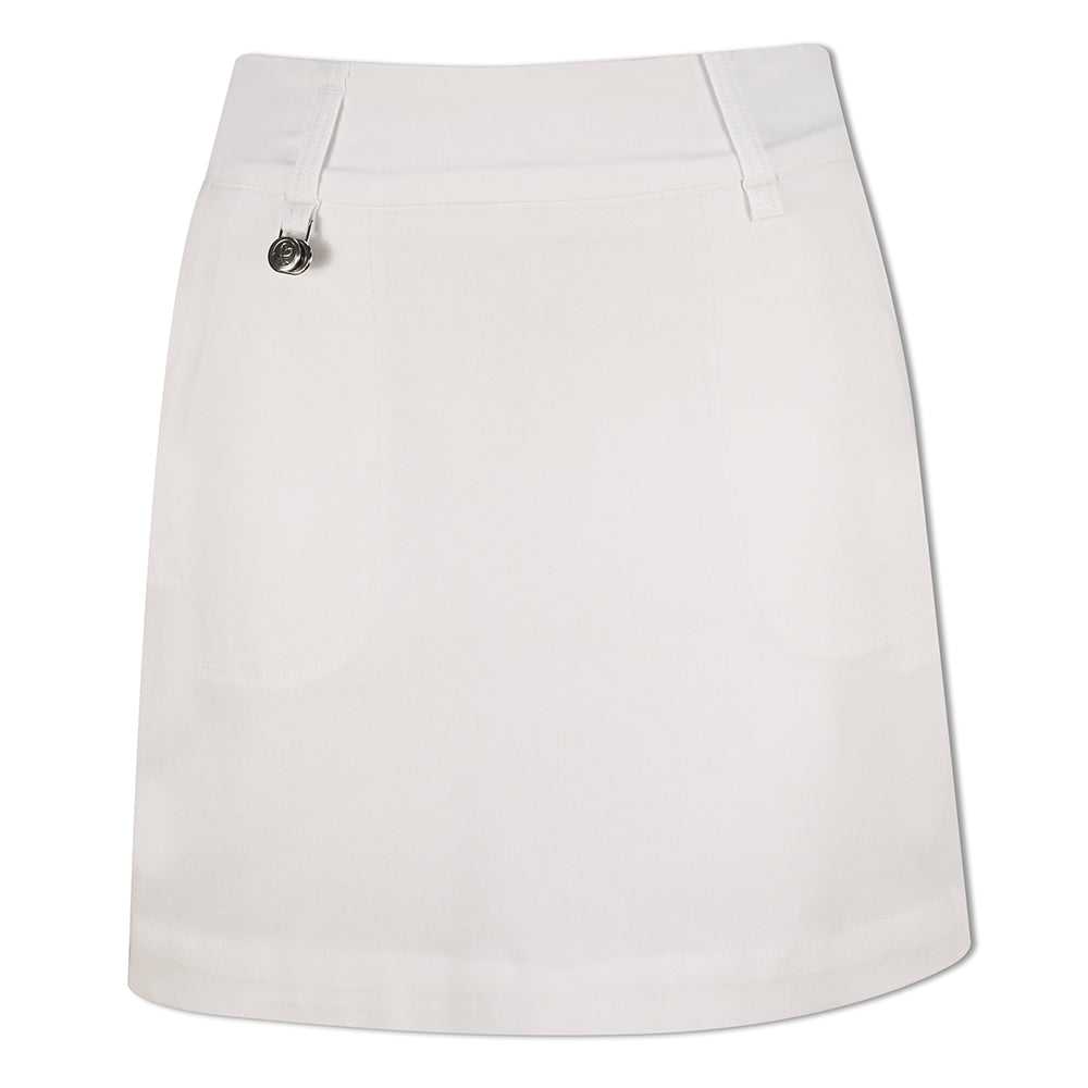 Daily Sports Ladies Pull-On Skort with Super-Stretch Finish in White