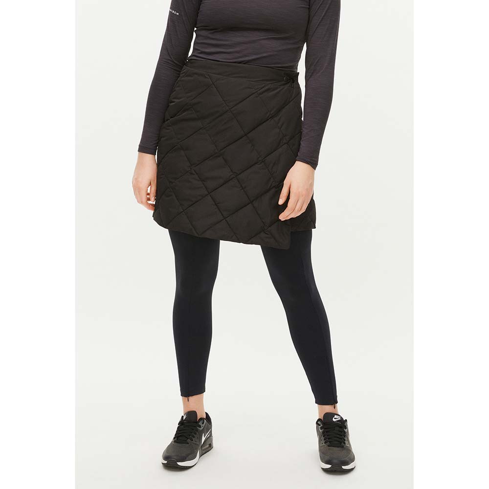 Rohnisch Ladies Quilted Wrap Golf Skirt in Black