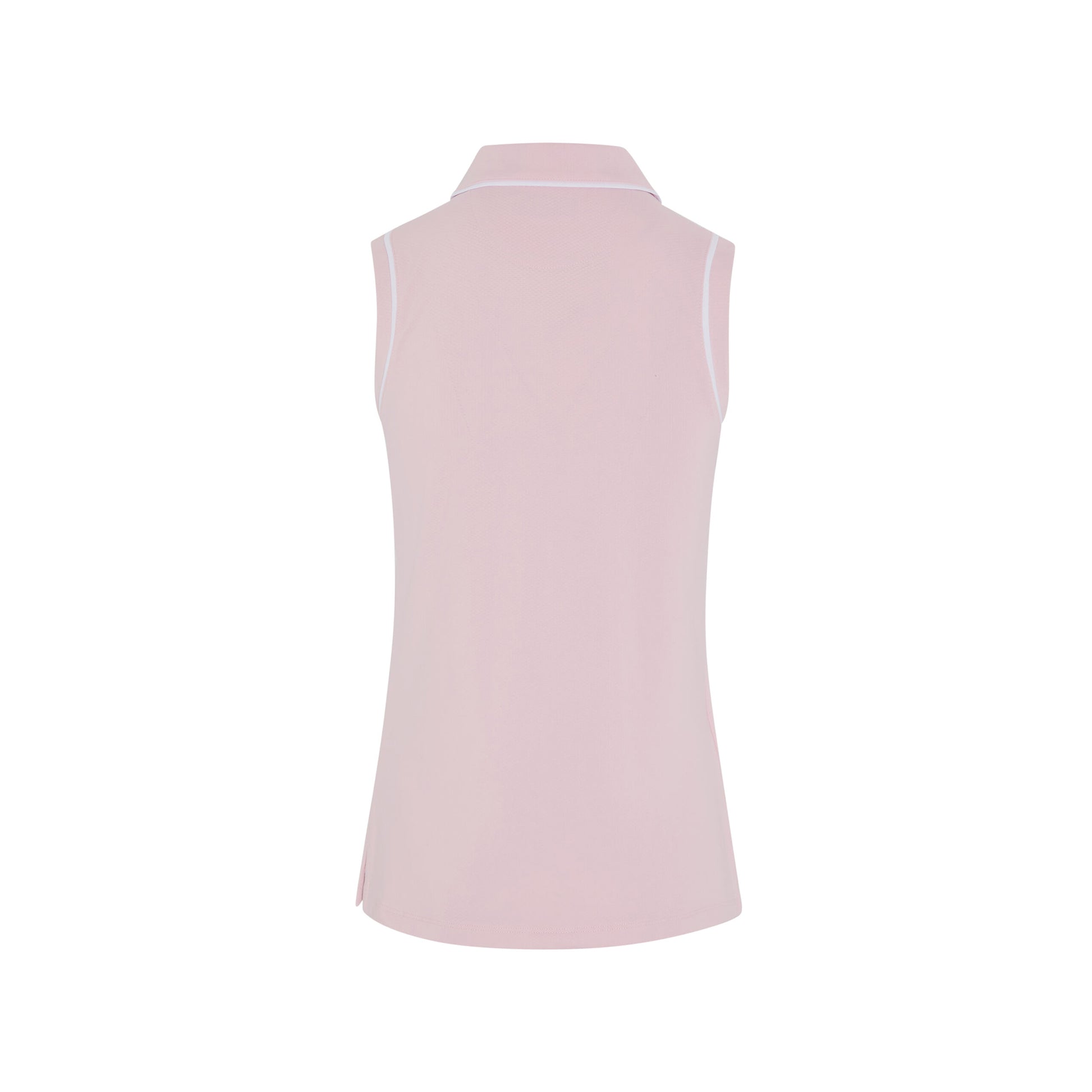 Original Penguin Womens Sleeveless Polo in Gelato Pink with Contrast Piping