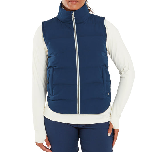 FootJoy Ladies Soft Shell Thermal Insulated Gilet in Navy