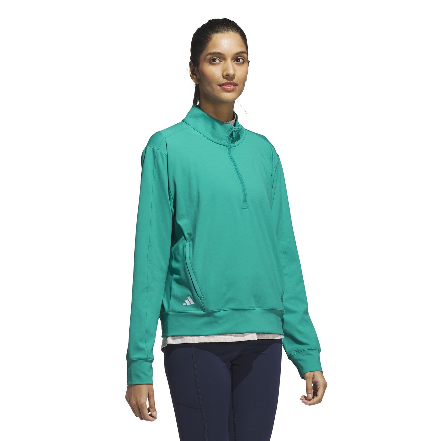 adidas Golf Women's Layering Zip-Neck Top