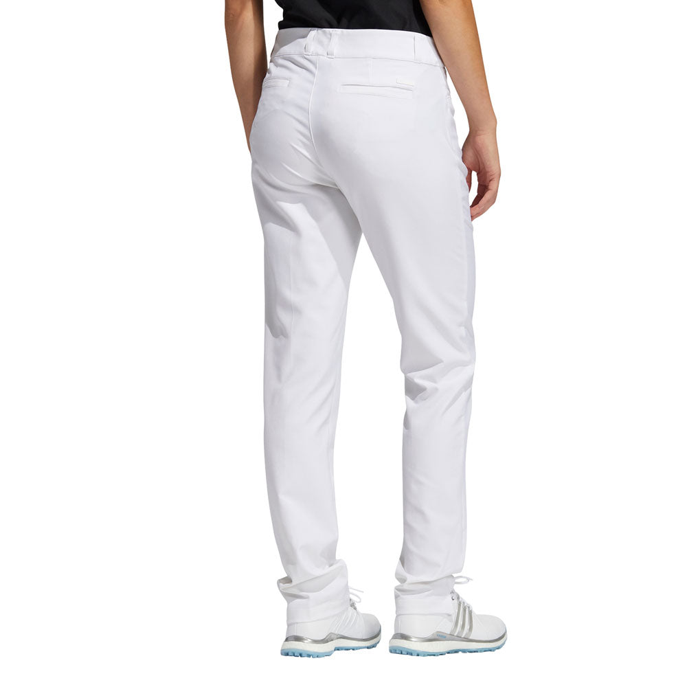 adidas Ladies Soft Stretch Golf Trousers in White